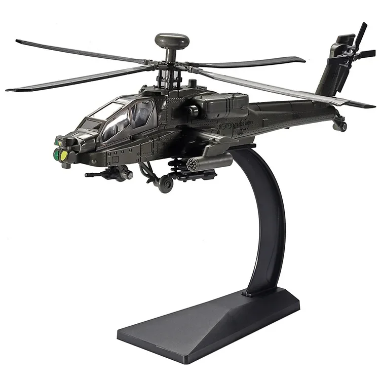 Rc Helicopter Hobby Grade - 1/32 مقياس أباتشي هليكوبتر دييكاست سبيكة