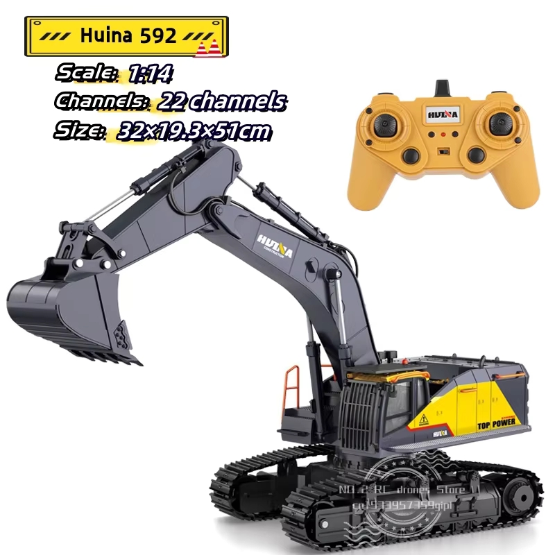Rc Hobby Excavator - حفار معدني كبير بجهاز تحكم عن