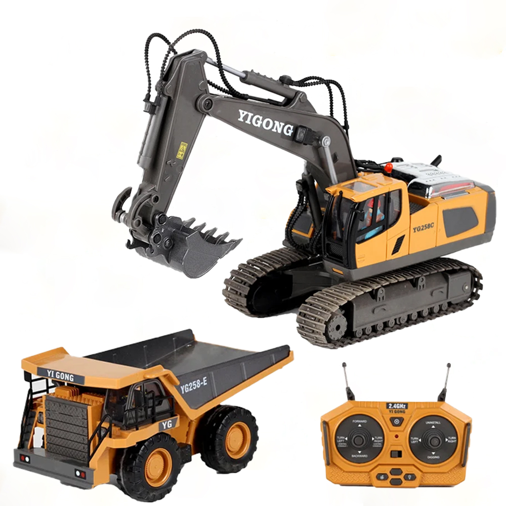 Rc Hobby Excavator - شاحنة حفارة وجرافة وقلاب كهربائية تعمل