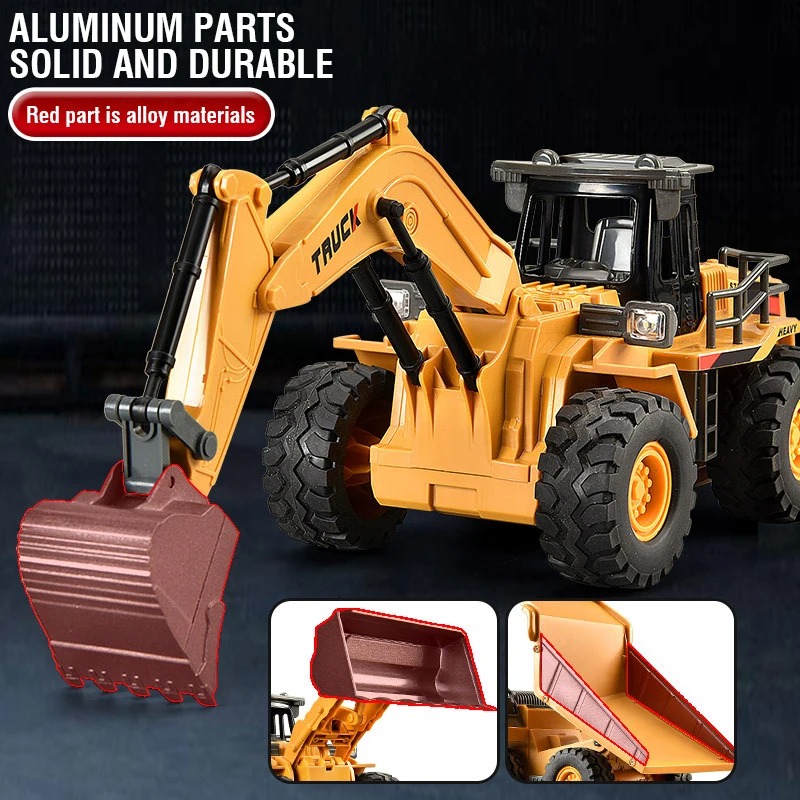 شاحنة حفارة وجرافة وشاحنة قلاب - مراجعة Rc Hobby Excavator وسعره