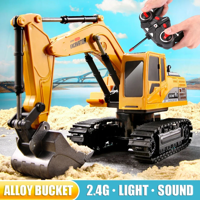 حفارة تعمل بالتحكم عن بعد 2.4  - مراجعة Rc Hobby Excavator وسعره