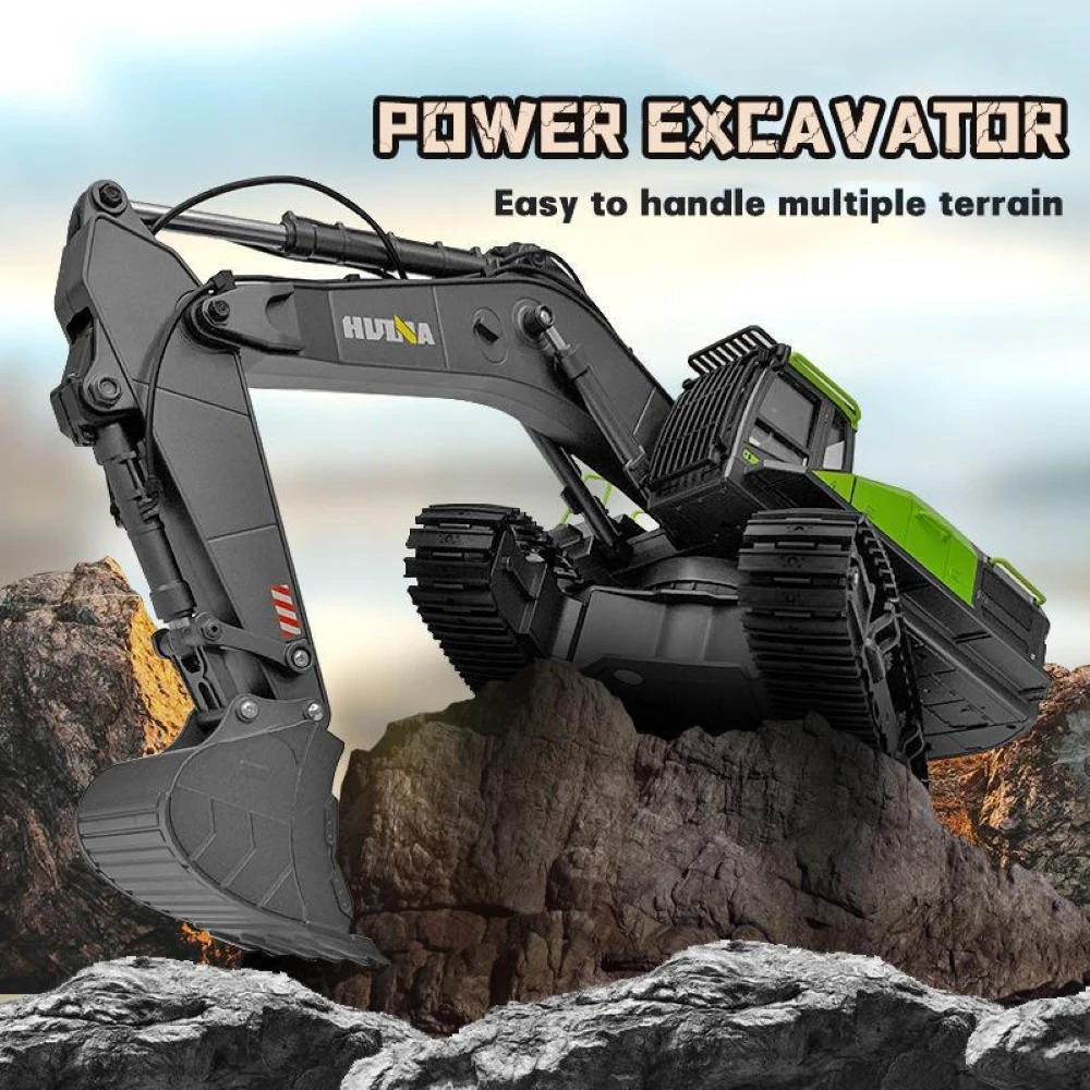 شاحنة حفارة HUINA 1593 تعمل با - مراجعة Rc Hobby Excavator وسعره