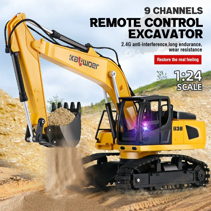 Huina Rc حفارة 1/24 9Ch التحكم - مراجعة Rc Hobby Excavator وسعره