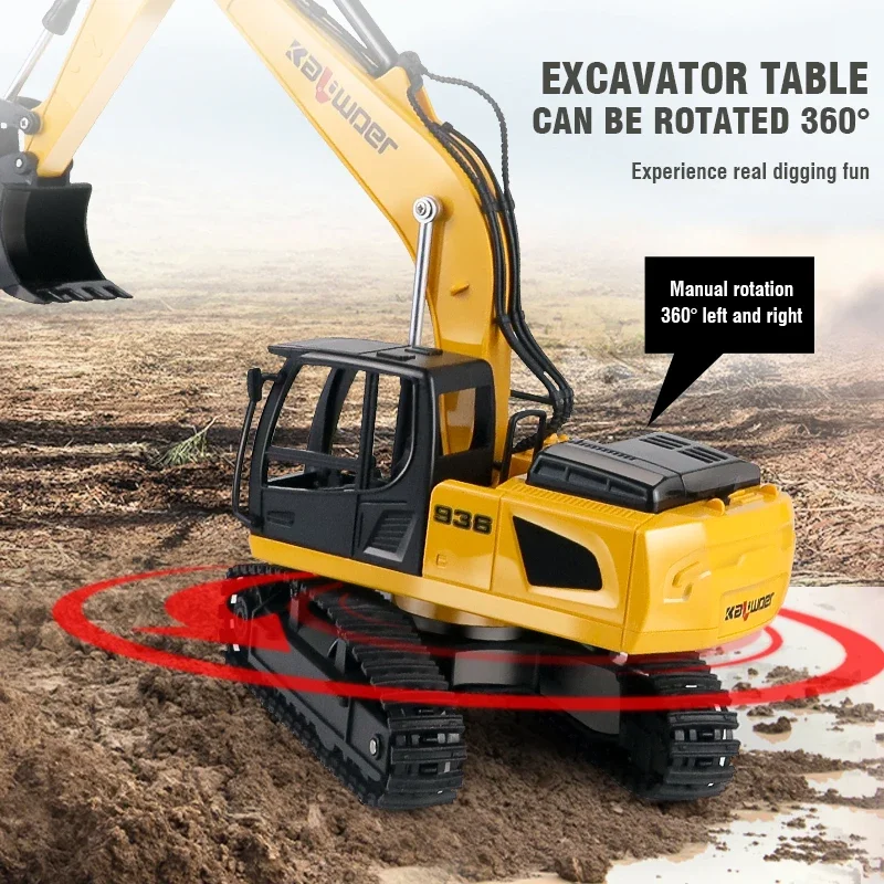 Huina Rc حفارة 1/24 9Ch التحكم - مراجعة Rc Hobby Excavator وسعره